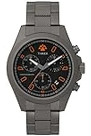 Timex TW2W45700 Chronograaf Quartz Horloge voor heren met roestvrijstalen band, , Klassiek