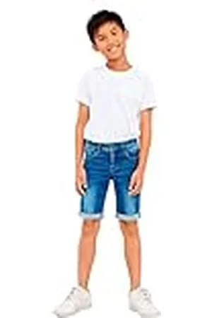 NAME IT Heren NKMTHEO DNMCLAS Long NOOS Shorts, Medium Blue Denim, 158