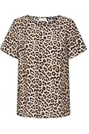 JDY Troya Life S/S O-Neck Top WVN Dia, , S