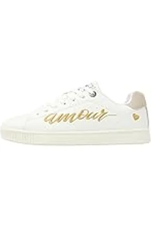 British Knights Mist Sneakers voor dames, wit/goud/crèmewit, 40 EU, , 40 EU
