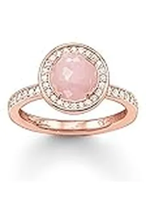 Thomas Sabo Damen-Ring 925 Silber teilvergoldet Zirkonia weiß Gr. 52 (16.6) - TR1971-417-9-52