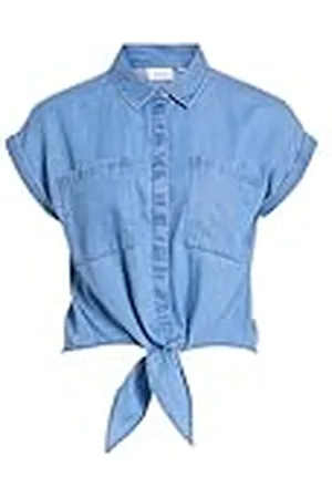 VILA Vinea S/S Tie Shirt MBD, , 34