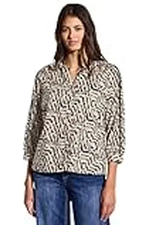 Street one Print-blouse met tapedetails, , 44