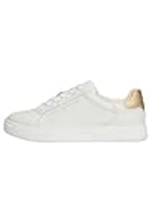 Tommy Hilfiger Dames Essential Court Sneaker Metallic (FW0FW08350) Low Top, wit (Ecru), 3.5 UK, , 36 EU