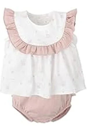 BABIDU Meisjesset met lange mouwen en ruches, uniseks, voor baby