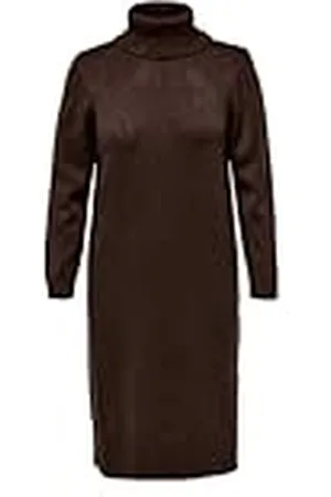 ONLY Gebreide jurk voor dames, curvy High Neck, , 50/52 Grote maten