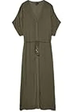 VERO MODA Vmbente Ss Wide 7/8 Shirt Dress WVN Ga, , M