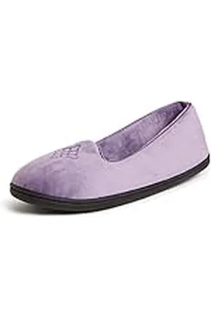 Dearfoams Gezellige Rebecca gesloten achterkant van traagschuim voor dames, met brede breedte, , 7-8 Wide