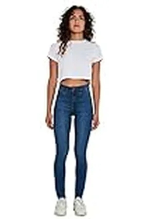 Noisy May NMJEN Skinny Fit Jeans voor dames, normale taille, , 27W x 32L