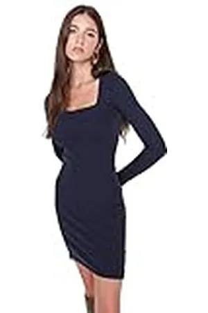 Trendyol Dames Mini Bodycon Slim Gebreide Jurk, , L