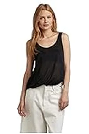 G-Star RAW Dames Essential Tank Top Loose T-Shirt, Zwart (dark black 9908-6484), M, , M