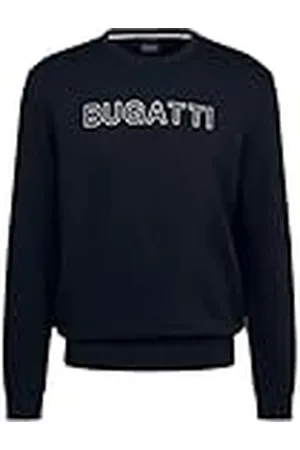 Bugatti Herensweatshirt met logo, pullover met ronde, , 3XL