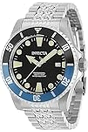 Invicta Pro Diver 39752 Heren Horloge - Waterdicht - Analoog - Automatisch Uurwerk - Roestvrij Staal met zwarte Wijzerplaat - 44mm