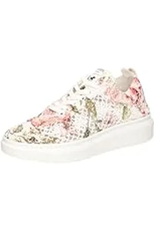 Mustang Dames 1468-301 sneakers, wit/roze, 40 EU, , 40 EU