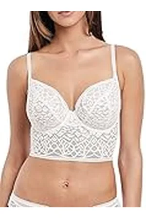 Freya Vrouwen Soiree Lace Longline Onderdraad Bralette BH, , 75F