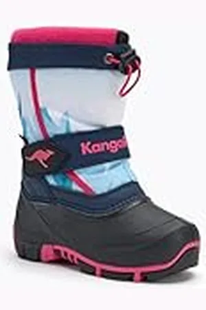 KangaROOS Kanga-Bean IV Sneeuwlaars, dk Navy/Daisy Pink, 10 UK Kind, , 10 UK Child