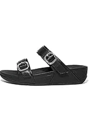 FitFlop Dames Lulu verstelbare lederen glijbanen sandaal, , 40 EU