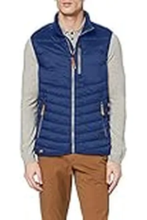 Camel Active Heren WESTE-STEPP Sportvest, blauw (Dark Navy 45)., 54