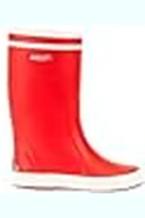 Aigle Lolly Pop 2, regenlaarzen voor jongens, uniseks, kinderen, rood/wit, 24 EU