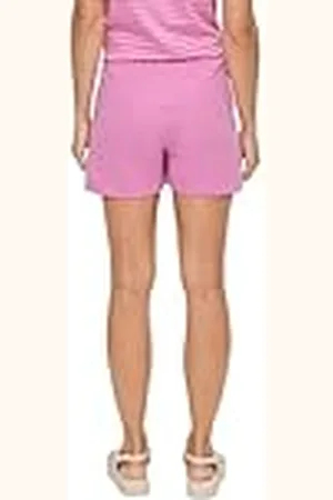 QS by s.Oliver Shorts van jersey met elastische tailleband, , 44