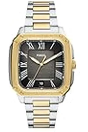 Fossil Heren analoog kwartshorloge met roestvrij stalen armband FS6123