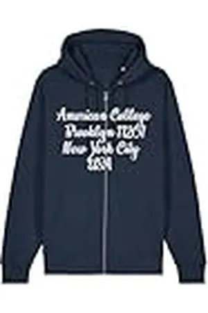 American College Sweatshirt met ritssluiting, marineblauw, 16 jaar, , 16 ans