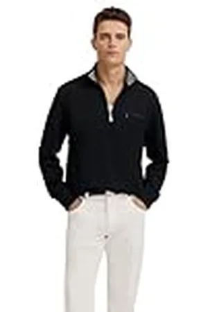 Bugatti Heren sweatshirt Troyer borstzak katoen, , S