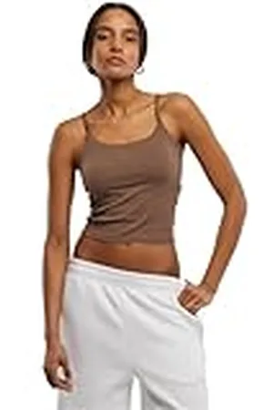 Urban classics Sportbeha voor dames, verstelbaar, verstelbare sporttop met geïntegreerde cups en spaghettibandjes, maten XS - XL, , M