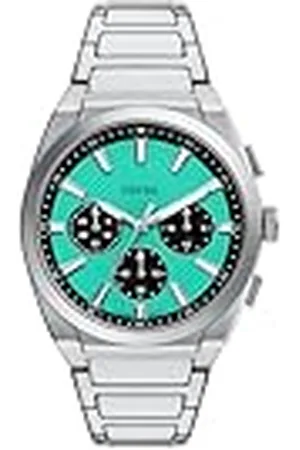 Fossil Heren analoog kwartshorloge met roestvrij stalen armband FS6117