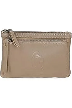 El Potro The Potra wollen toilettas, beige, 17 x 9 x 2 cm, polyester en PU, , portemonnee toilettas