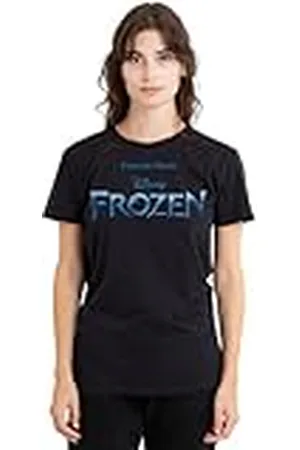 Disney Mandarin creative ltd Dames Frozen Logo T-shirt voor dames, , , M