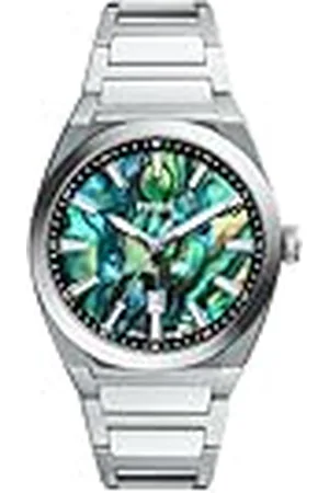 Fossil Heren analoog kwartshorloge met roestvrij stalen armband FS6114