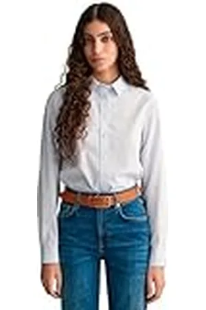 GANT Dames Reg Poplin Stripe Shirt Blouse, , 44