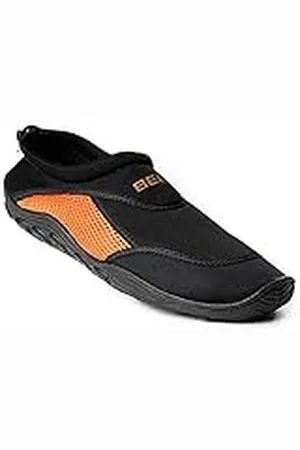 Beco Badschoenen/surfschoenen voor dames en heren zwart/oranje 46