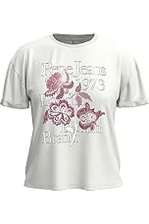 Pepe Jeans Letty T-shirt voor dames, 800 wit, L