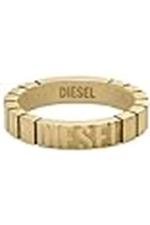 Diesel Font DX161371010 Herenring, goudkleurig, roestvrij staal, Roestvrij staal, Geen edelsteen