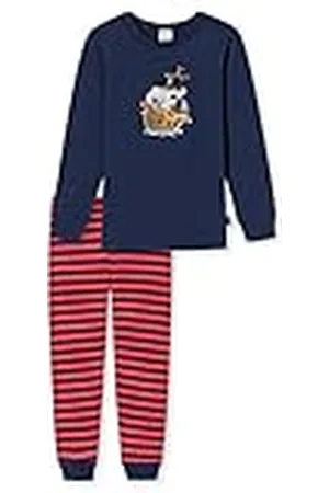 Schiesser Jungen Schlafanzug Set Pyjama lang - 100% Organic Bio Baumwolle - Größe 92 bis 140