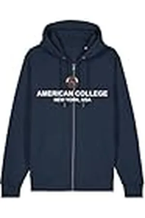 American College Sweatshirt met ritssluiting, marineblauw, 16 jaar, , 16 ans