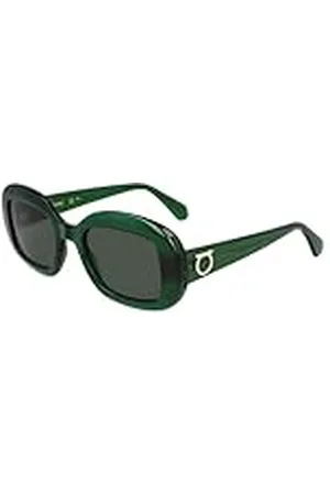 Salvatore Ferragamo Unisex SF2038SE Sunglasses, TRANSPARENT Green, 51, , 51