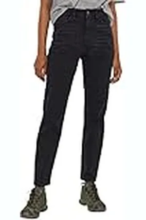 Noisy May Dames Nmmoni Hw Straight ANK Black Noos Jeans Stretch, , 29W / 32L