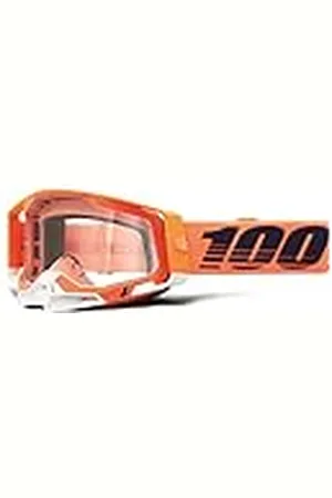 100% Racecraft 2 Mountainbike & Motocross Goggles - MX en MTB Racing Beschermende Eyewear (Coral - Clear Lens)