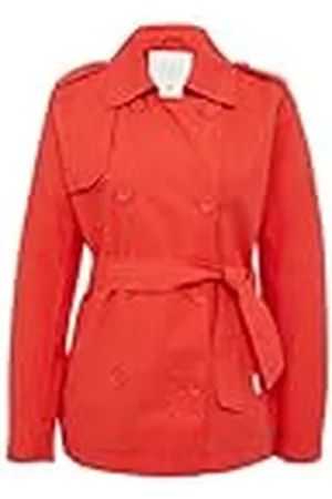 QS by s.Oliver Trenchcoat – casual korte trench met ceintuur voor eenvoudige styling, , XL