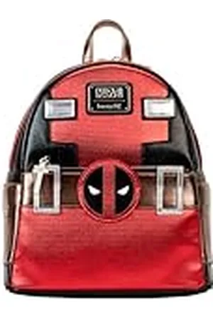Loungefly Marvel Metallic Deapool Schoudertas met dubbele riem, Meerkleurig, Standard, Mini