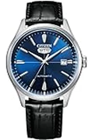 Citizen NH8390-20LE Heren horloges analoog automatisch , eén maat, riem,bruin
