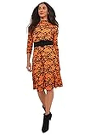 Joe Browns Dames Herfst Funky Bloemen Lange Mouw Jurk Casual, , 10, , 36