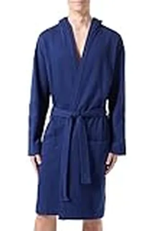 HUGO BOSS Heren tonale logo badjas dressing_jurk, donkerblauw 407, M, , M