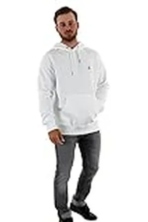 Calvin Klein Ck Essential Sweatshirt voor heren, met capuchon, wit (bright white), XS