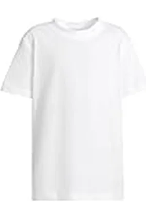 Build Your Brand Meisjes T-shirt, 100% katoen, wit + zwart + heathergrey, 134-140, , 134-140