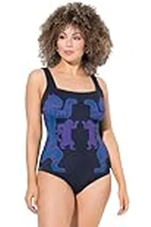 Ulla Popken Dames grote maten grote maten plus size badpak Lisa, tijgertango, , 42