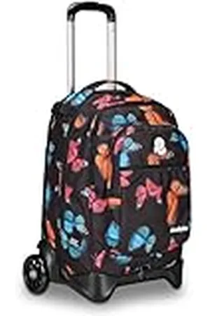 Invicta Plug Fantasy Schooltrolley, , multifunctioneel, dubbele rugzak met afneembare wagen, pc-tas, drinkfles en tas met organizer, middelgrote trolley, reizen, meisjes, , Eén maat, Rugzak